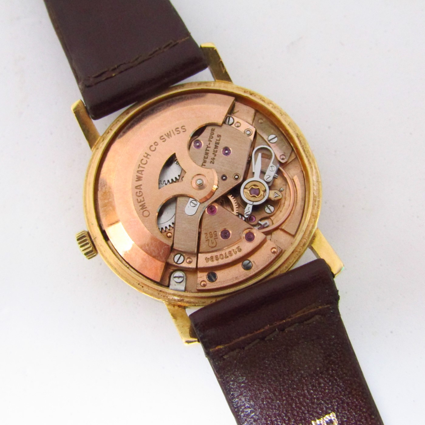 OMEGA AUTOMATIC DE VILLE. Reloj AUTOMÁTICO de pulsera para caballero.Oro 18k. Suiza, 1964. OMEGA AUTOMATIC DE VILLE. Reloj AUTOMÁTICO de pulsera para caballero.Oro 18k. Suiza, 1964.