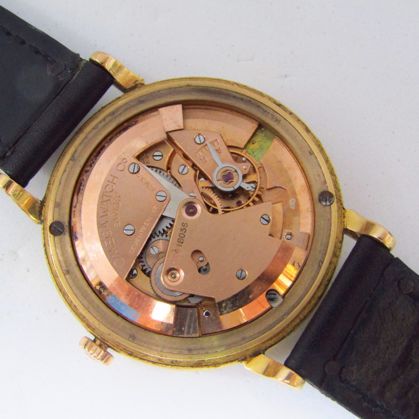 OMEGA AUTOMATIC. Reloj AUTOMÁTICO de pulsera para caballero.Oro 18k. Suiza, 1950. OMEGA AUTOMATIC. Reloj AUTOMÁTICO de pulsera para caballero.Oro 18k. Suiza, 1950.
