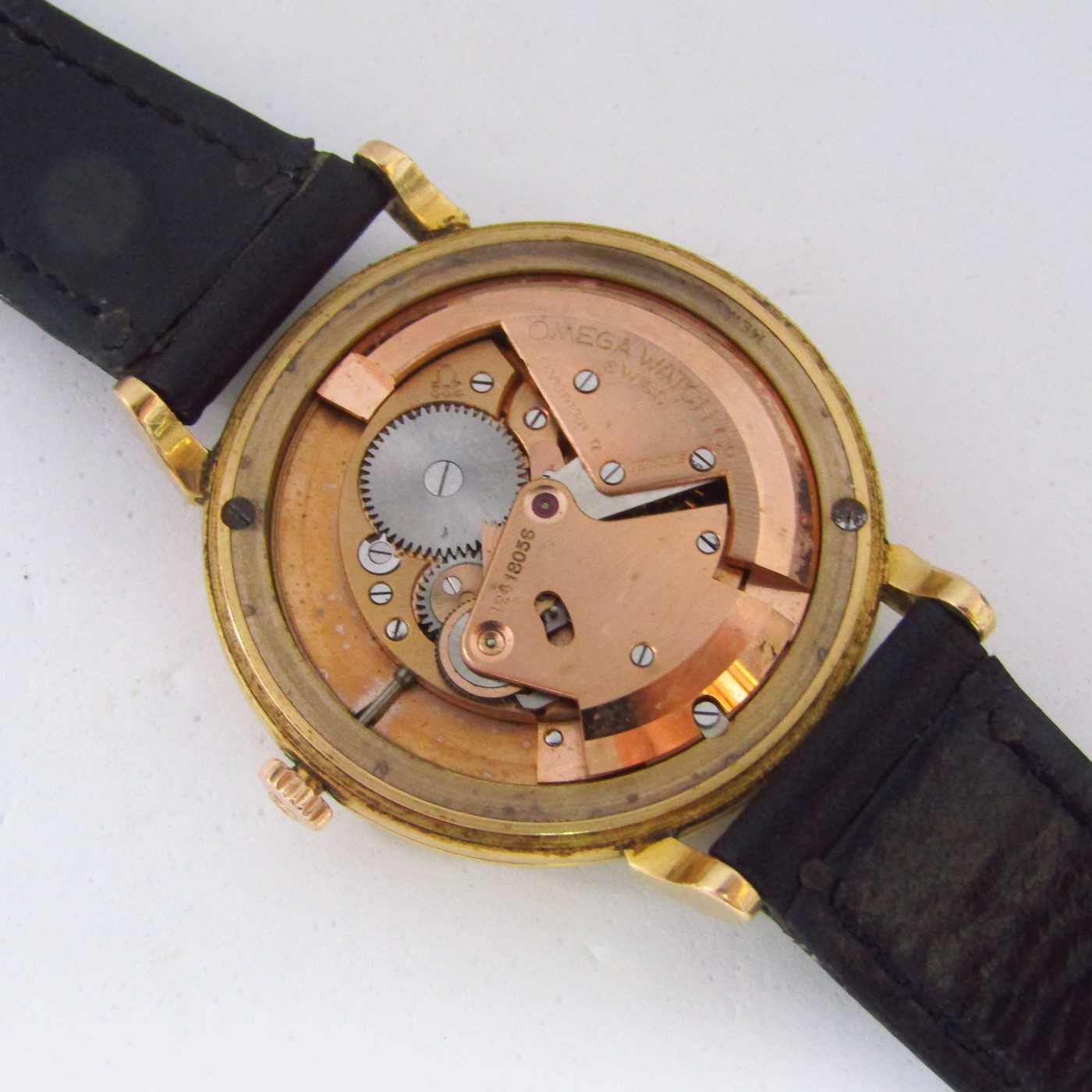 OMEGA AUTOMATIC. Reloj AUTOMÁTICO de pulsera para caballero.Oro 18k. Suiza, 1950. OMEGA AUTOMATIC. Reloj AUTOMÁTICO de pulsera para caballero.Oro 18k. Suiza, 1950.