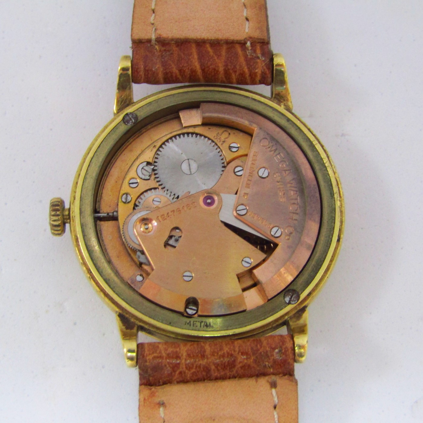 OMEGA AUTOMATIC. Reloj AUTOMÁTICO de pulsera para caballero.Oro 18k. Suiza, 1950. OMEGA AUTOMATIC. Reloj AUTOMÁTICO de pulsera para caballero.Oro 18k. Suiza, 1950.