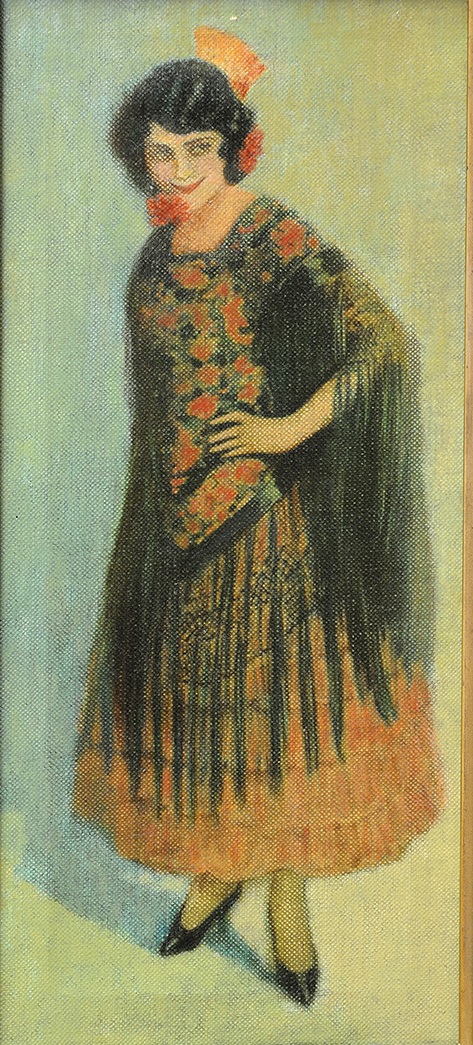 ESCUELA ANDALUZA. Siglo XIX. Pareja de óleos sobre lienzo, "Torero y Maja". ESCUELA ANDALUZA. Siglo XIX. Pareja de óleos sobre lienzo, "Torero y Maja".