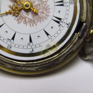 Reloj Suizo de Bolsillo, saboneta, para mercado turco, Suiza, ca. 1890