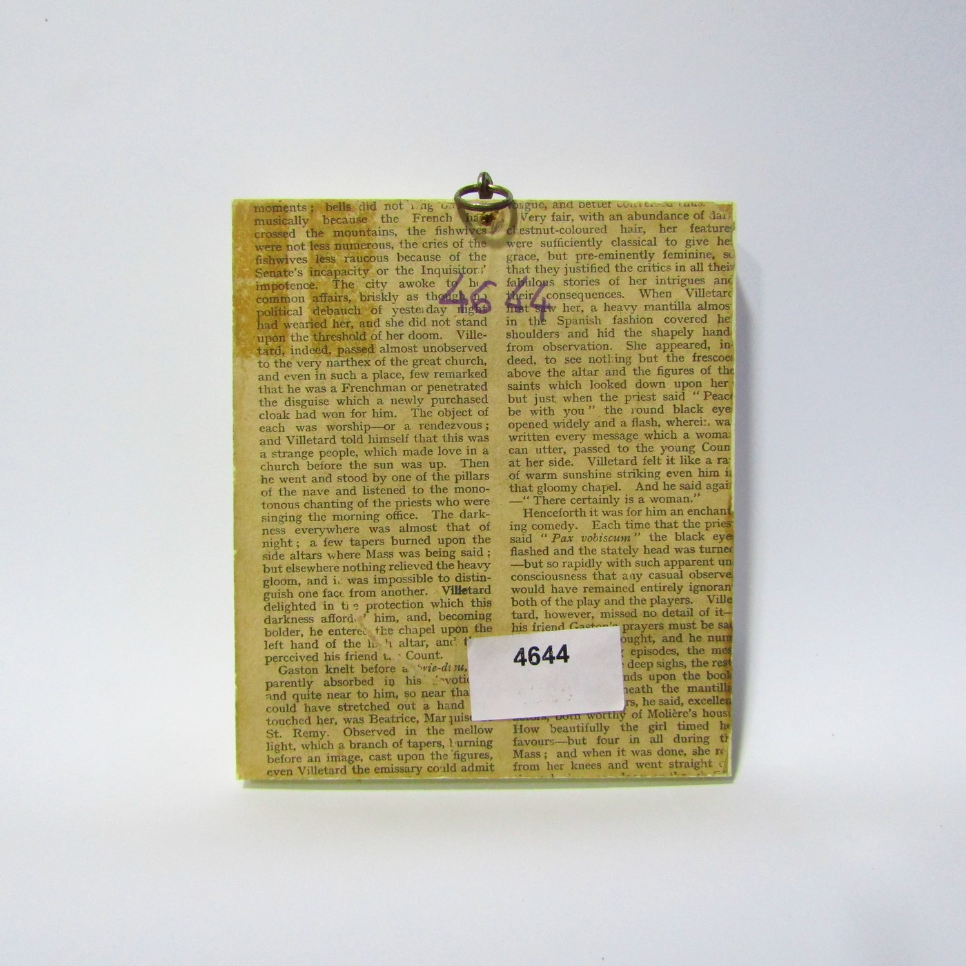 Miniatura sobre placa oval de hueso. Escuela Europea, Siglo XIX Miniatura sobre placa oval de hueso. Escuela Europea, Siglo XIX